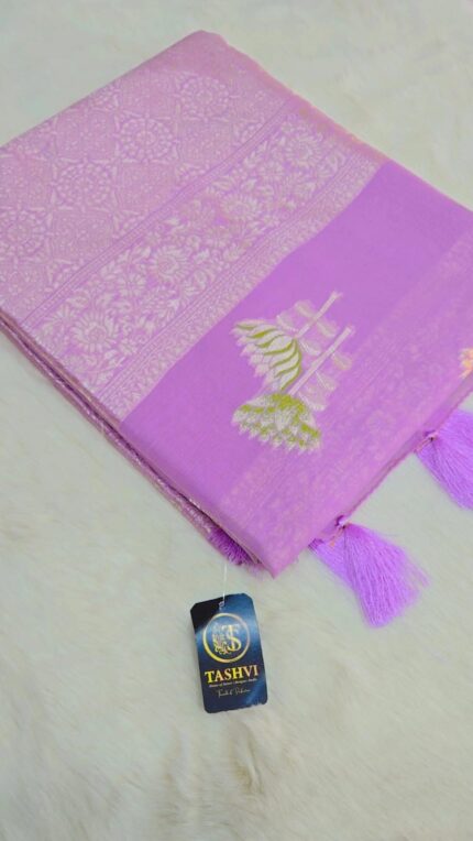 Chanderi Cotton Silk - Lavender